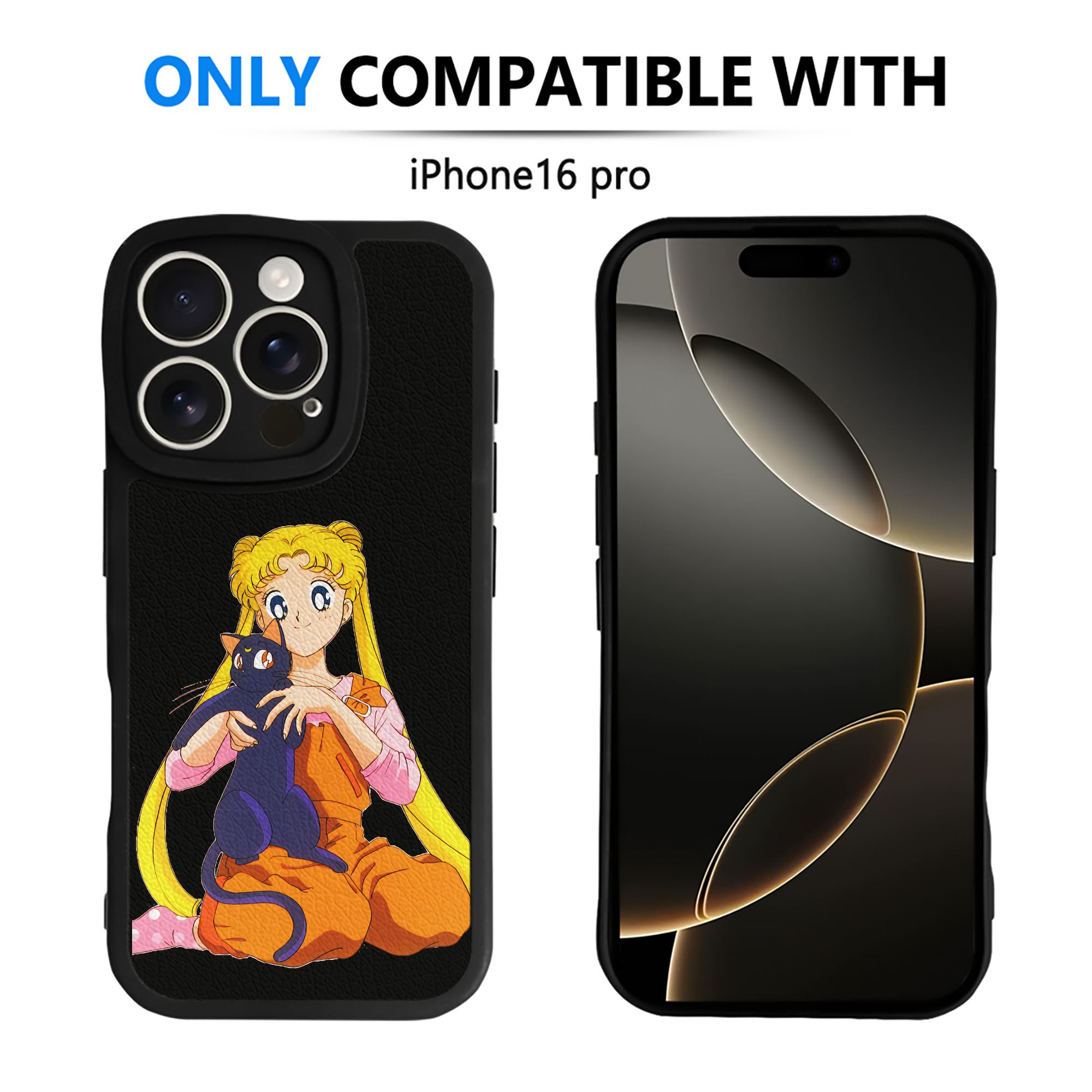（画像用） 美少女戦士セーラームーン 愛野 美奈子 あいの みなこ Sailor Moon Aino Minako 【iPhone 16シリーズ対応】シリコンスマホケース（レザー調） 材質：シリコン
